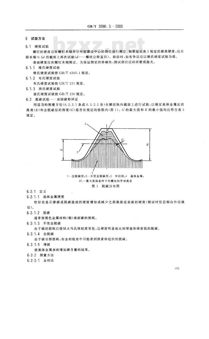 GB/T 3098.3-2000 紧固件机械性能 紧定螺钉