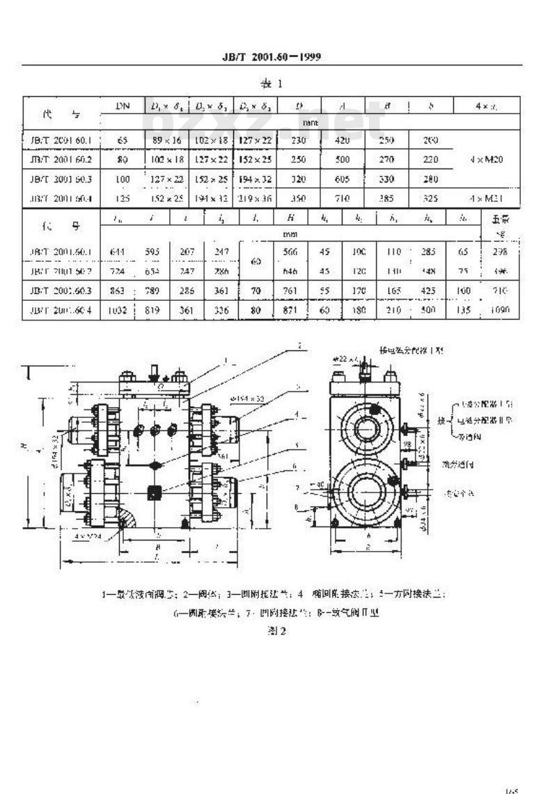 JB/T 2001.60-1999 水系统 泵站用最低液面阀(PN=31.5MPa)