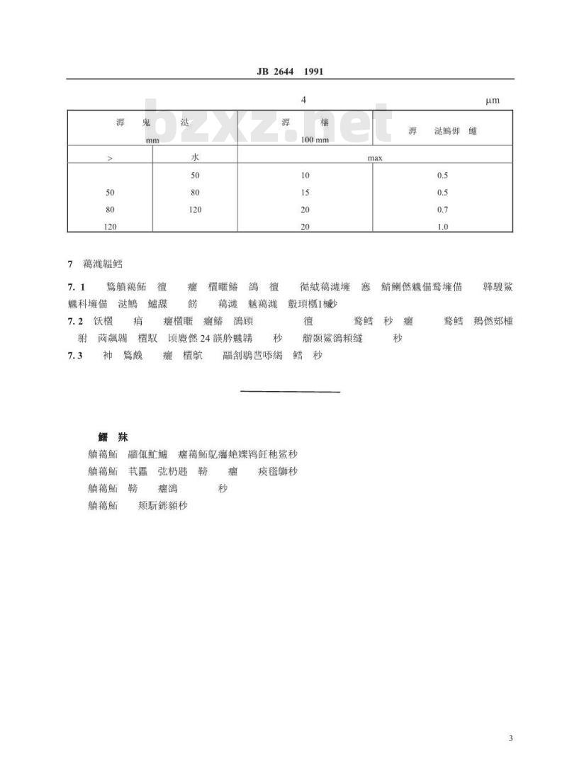 JB/T 2644-1991 滚动轴承 座标镗床主轴B级圆锥滚子轴承 技术条件