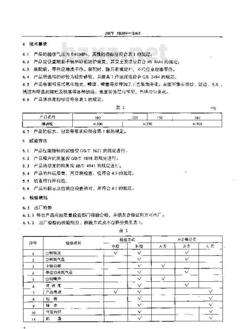 JB/T 10309-2001 角式气动砂轮机