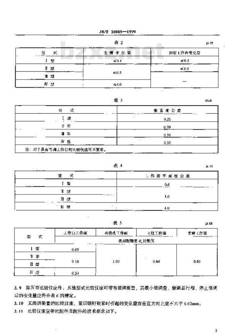 JB/T 10009-1999 比较仪座
