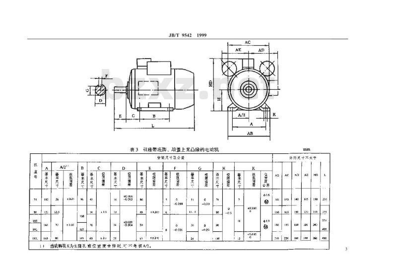 JB/T 9542-1999 双值电容异步电动机 技术条件