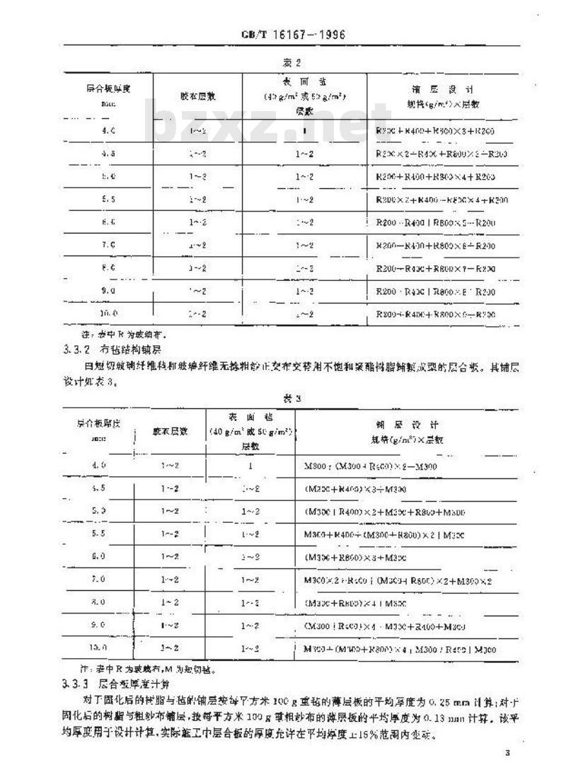 GB/T 16167-1996 救生艇壳体玻璃纤维增强塑料层合板技术条件