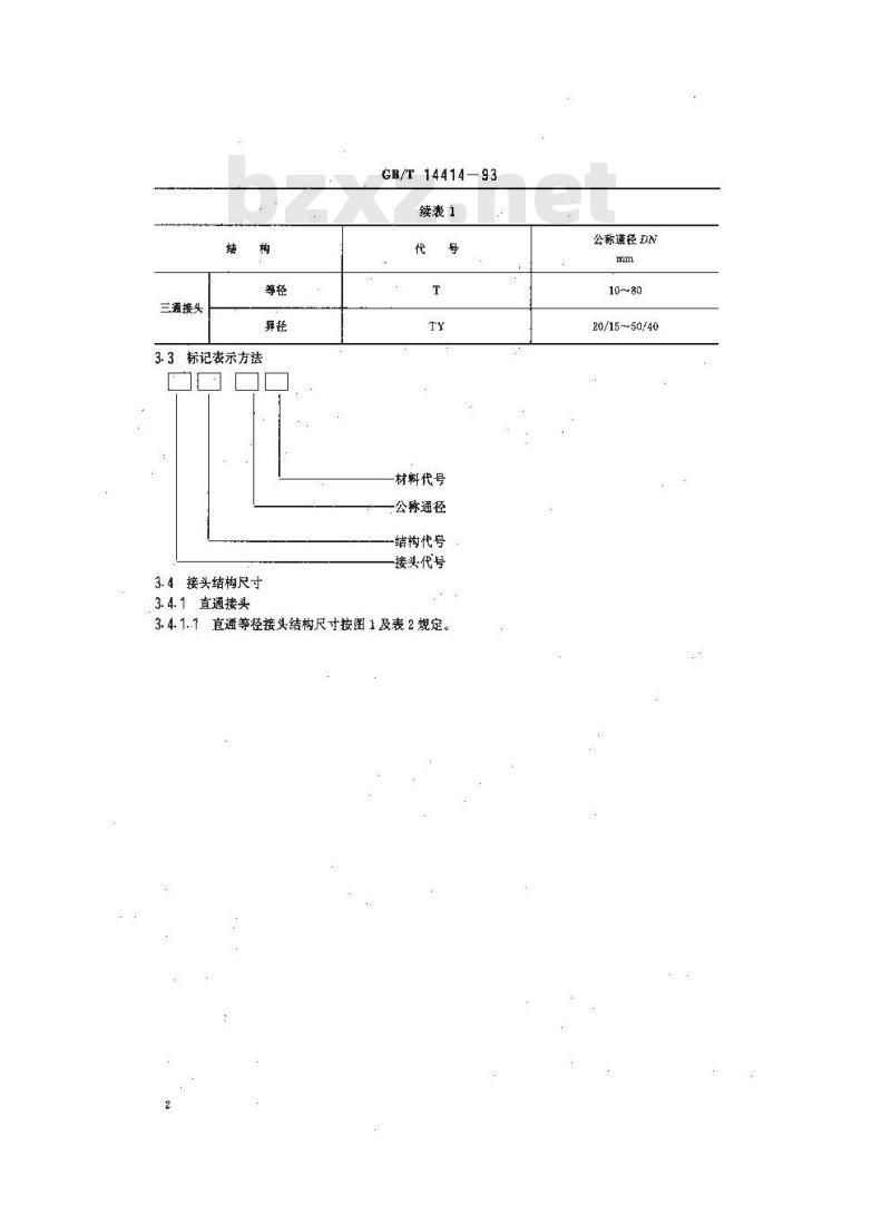GB/T 14414-1993 套管式管接头