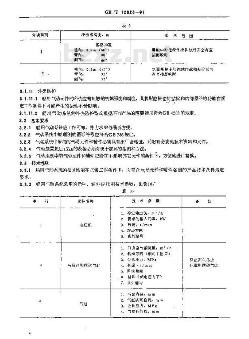 GB/T 12920-1991 船用气动系统通用技术条件