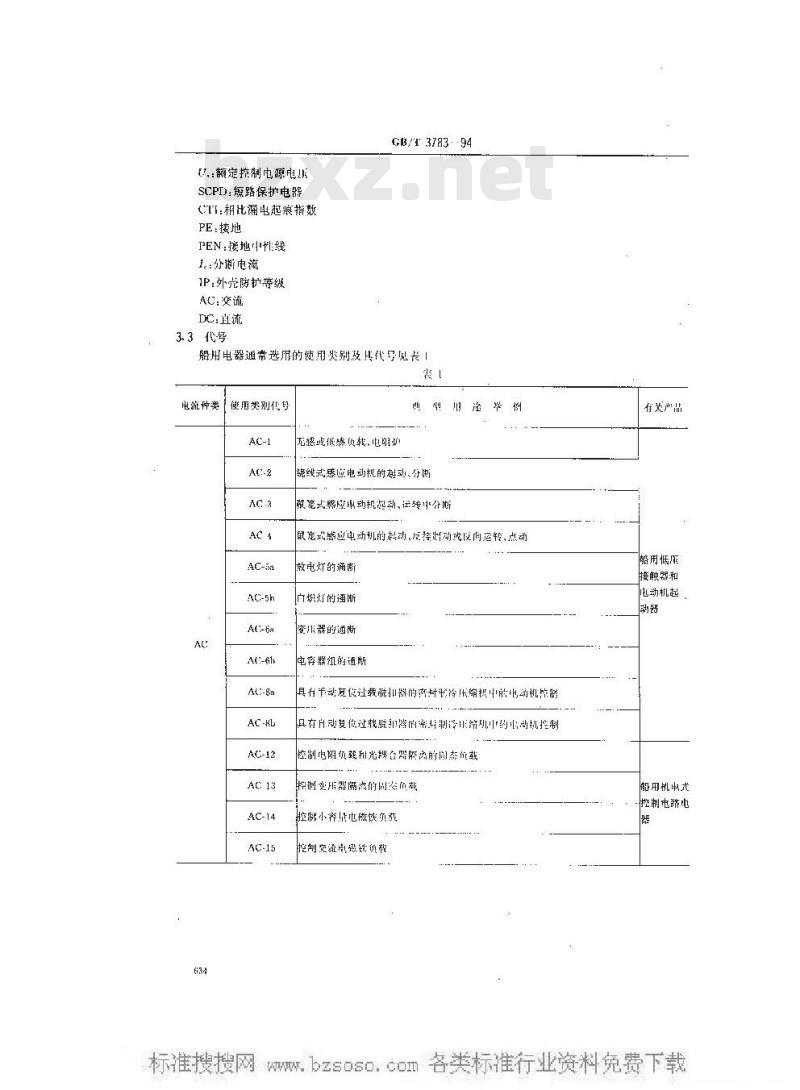 GB/T 3783-1994 船用低压电器基本要求