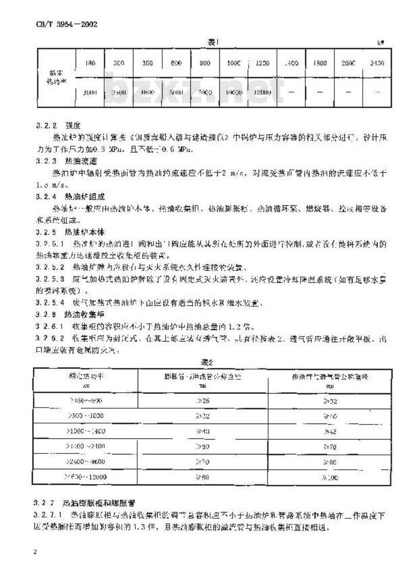 CB/T 3954-2002 船用热油炉