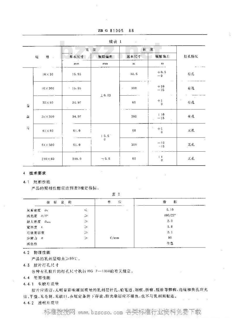 HG/T 3562-1988 ISO 400/27°黑白全色照相负片