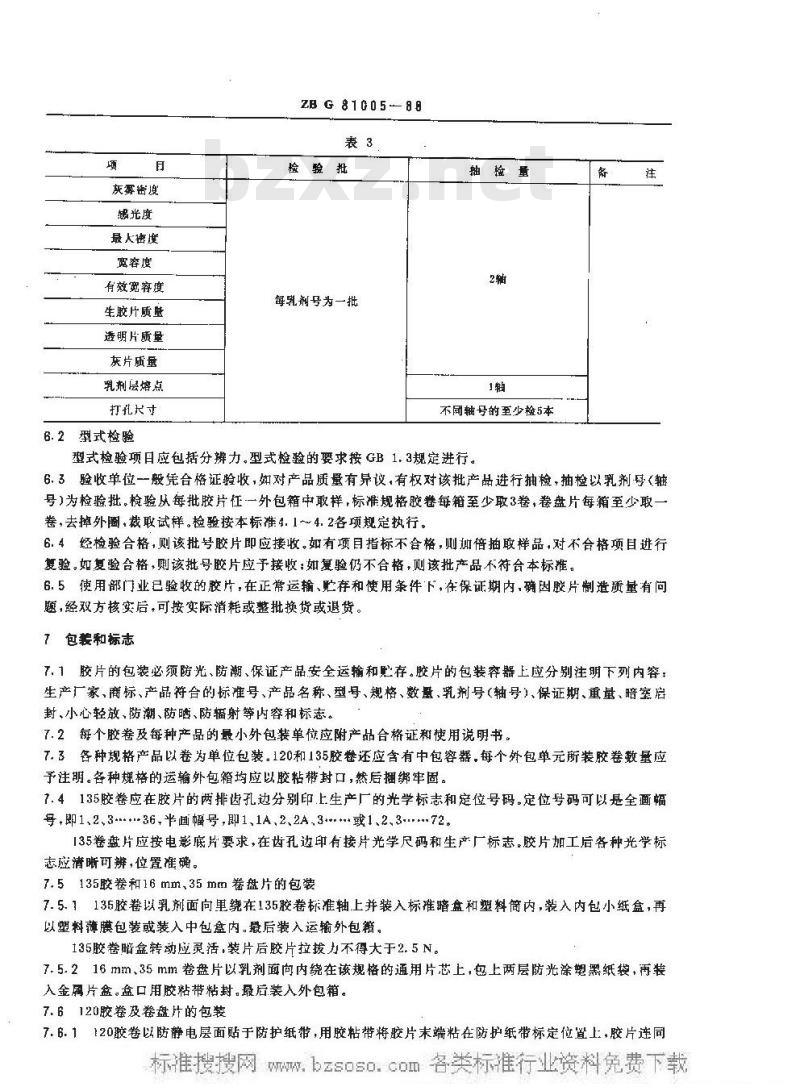 HG/T 3562-1988 ISO 400/27°黑白全色照相负片