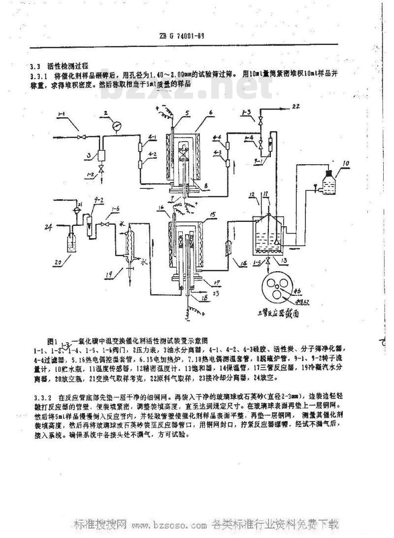 HG/T 3544-1989 一氧化碳中温变换催化剂试验方法