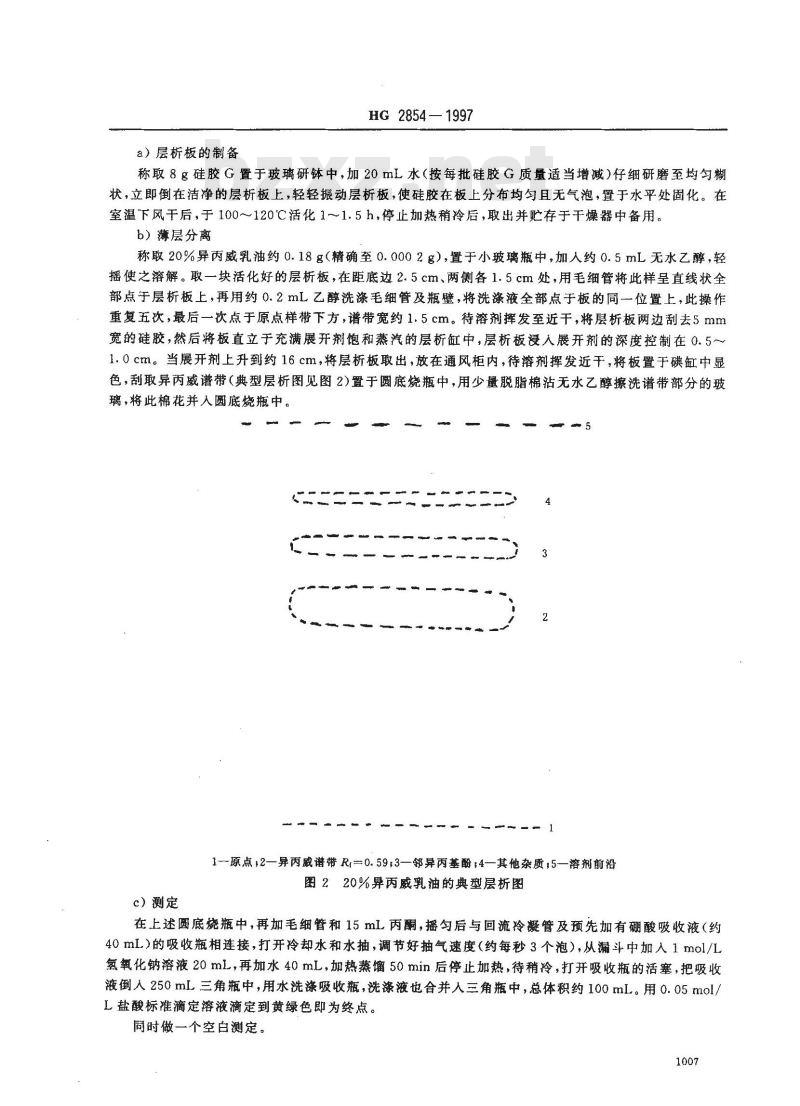 HG 2854-1997 20%异丙威乳油