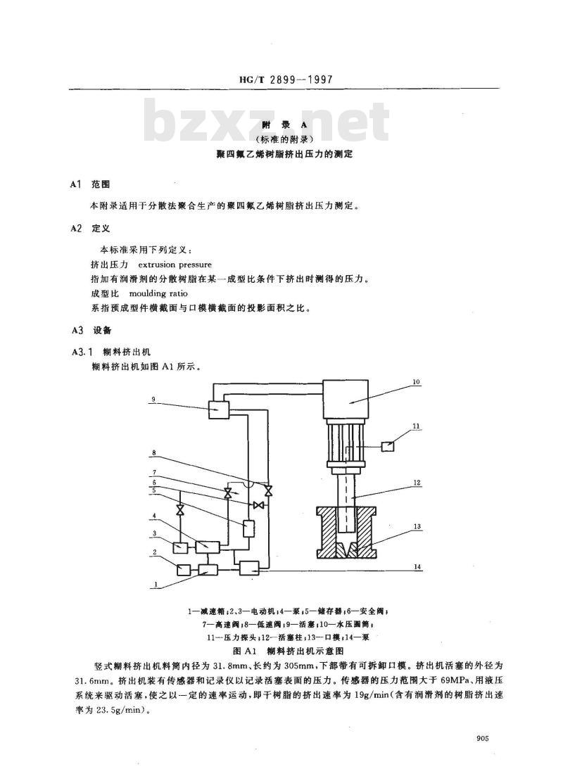 HG/T 2899-1997 聚四氟乙烯材料命名