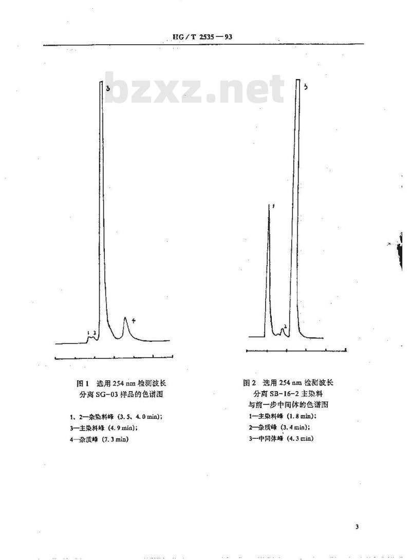 HG/T 2535-1993 照相化学品 增感染料含量的测定 反相高效液相色谱法