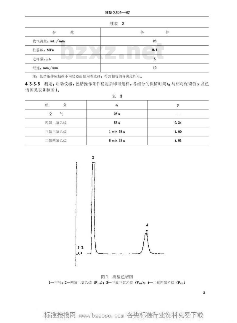 HG/T 2304-1992 工业三氟三氯乙烷
