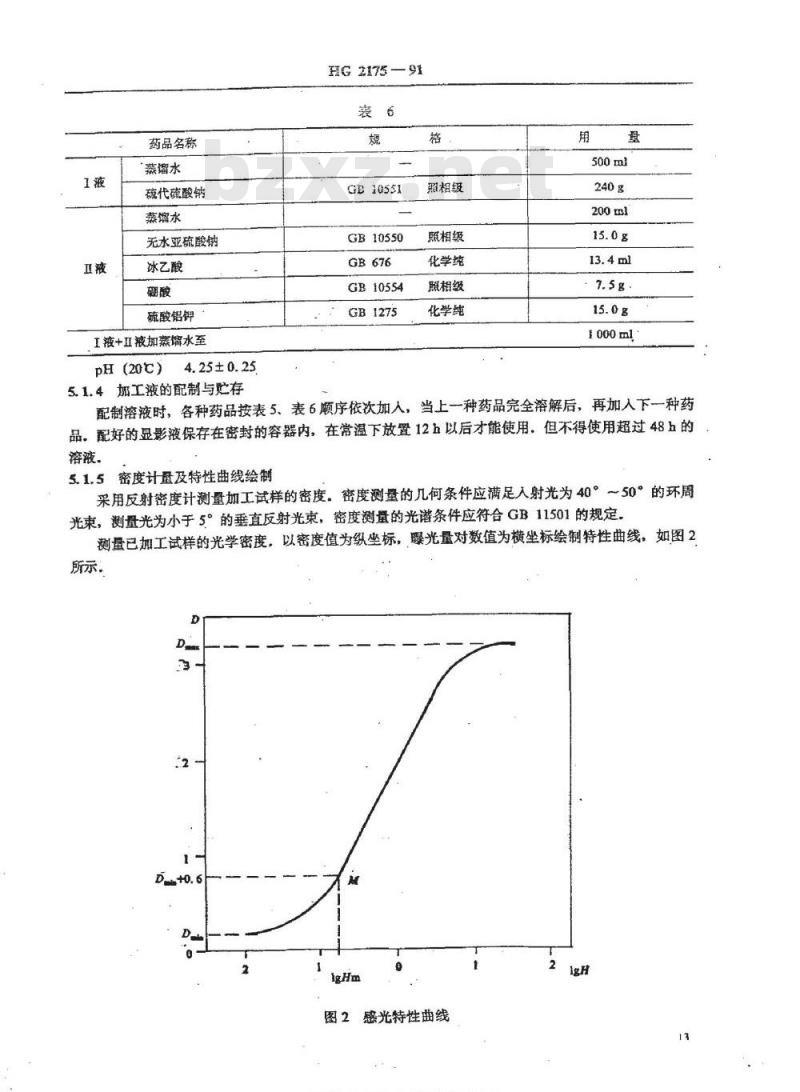 HG/T 2175-1991 黑白全塑相纸