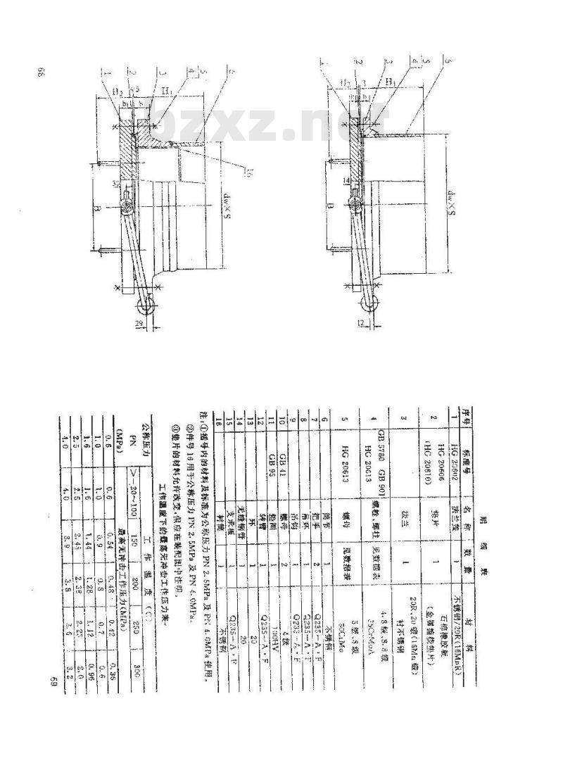 HG 21599-1999 垂直吊盖不锈钢人孔