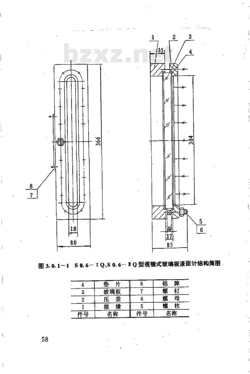 HG 21591.2-1995 视镜式玻璃板液面计(PN0.6)