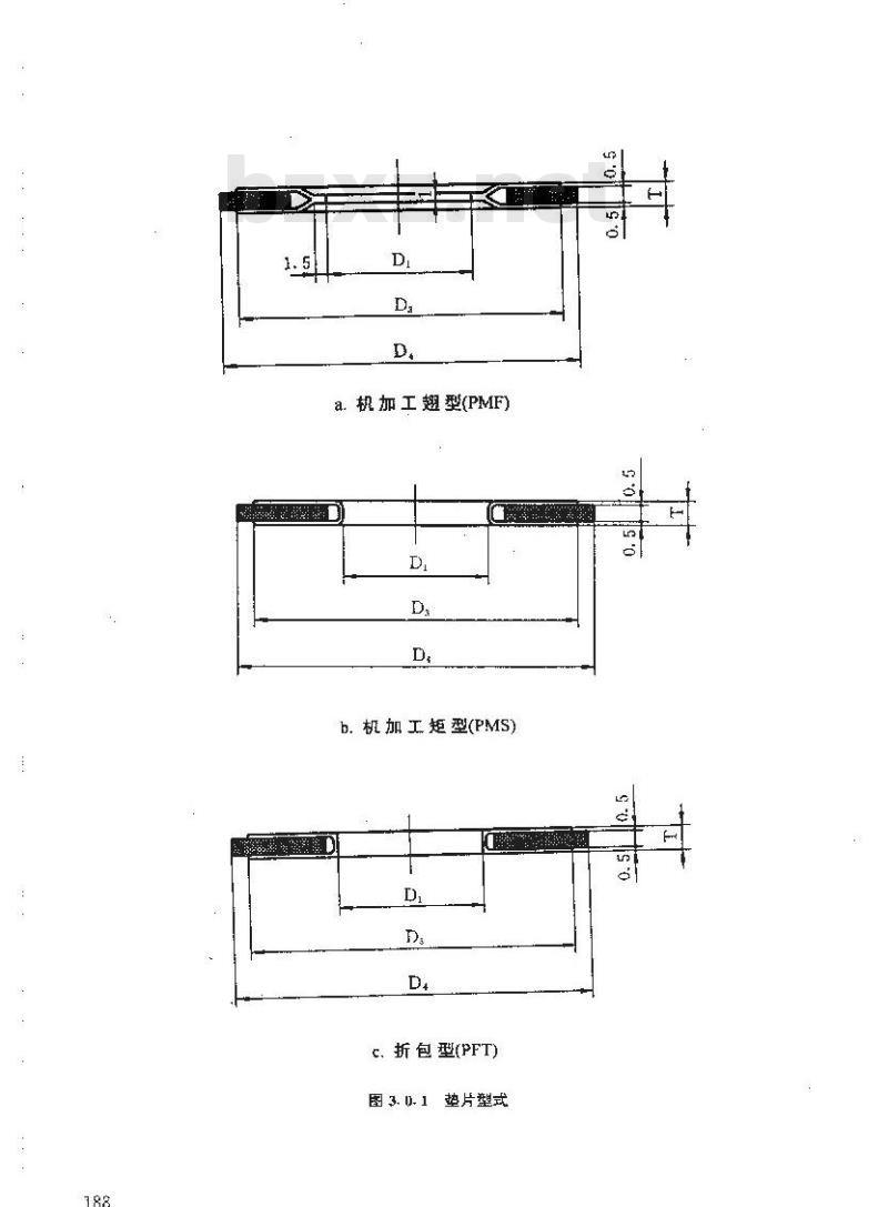 HG 20607-1997 钢制管法兰用聚四氟乙烯包覆垫片(欧洲体系)