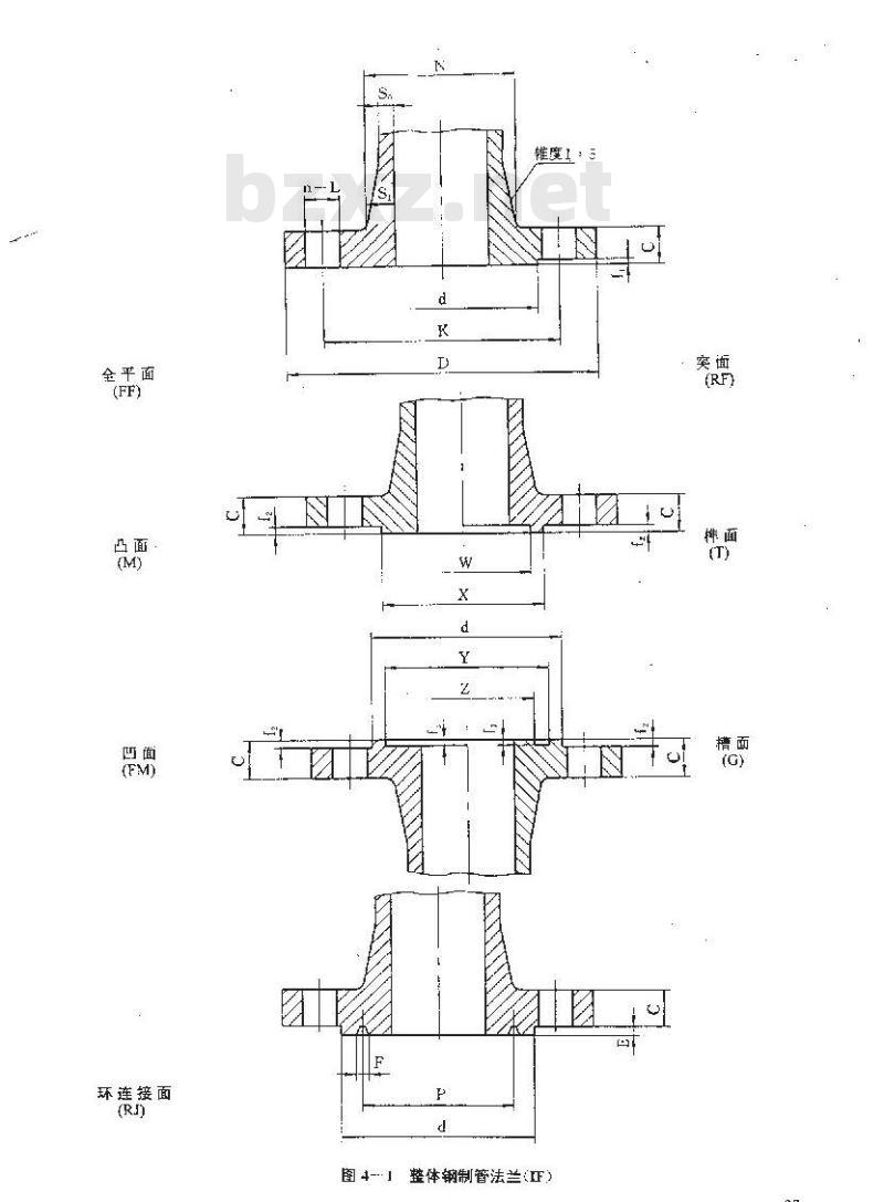 HG 20596-1997 整体钢制管法兰(欧洲体系)