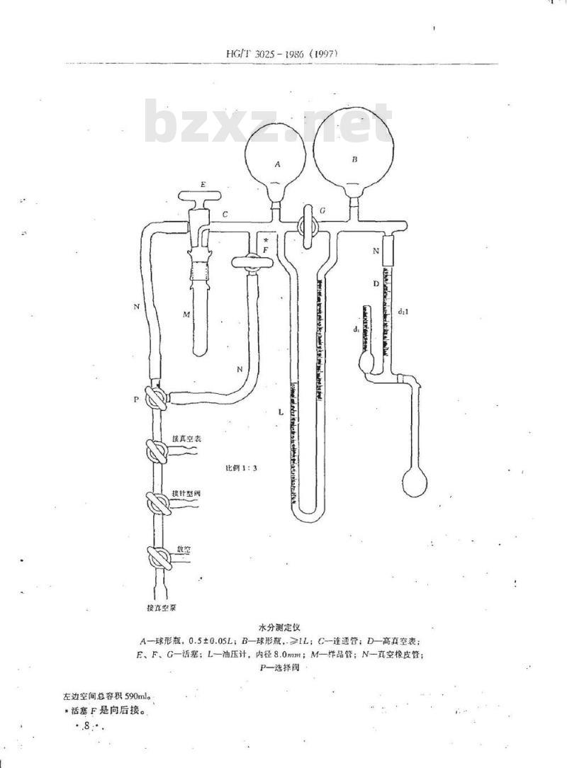 HG 3025-1986 对苯二甲酸乙二醇酯粒料含水量的测定