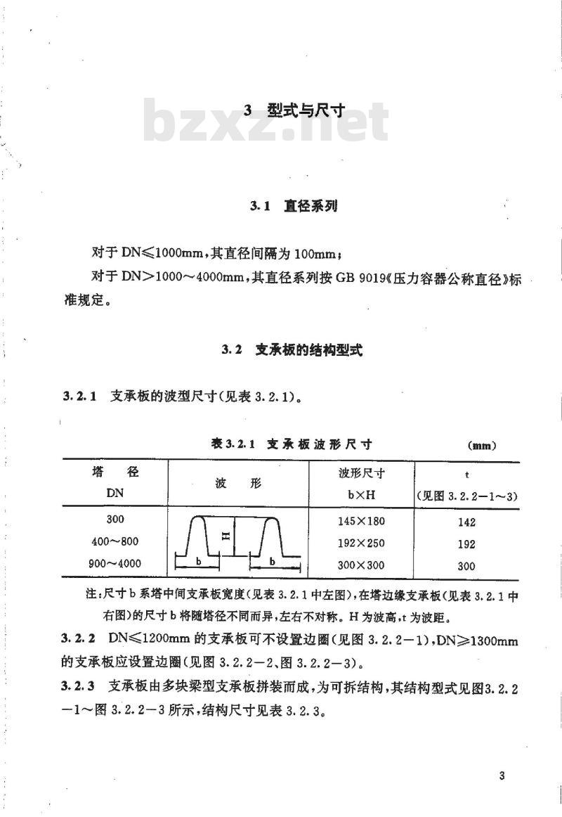 HG/T 21512-1995 梁型气体喷射式填料支承板