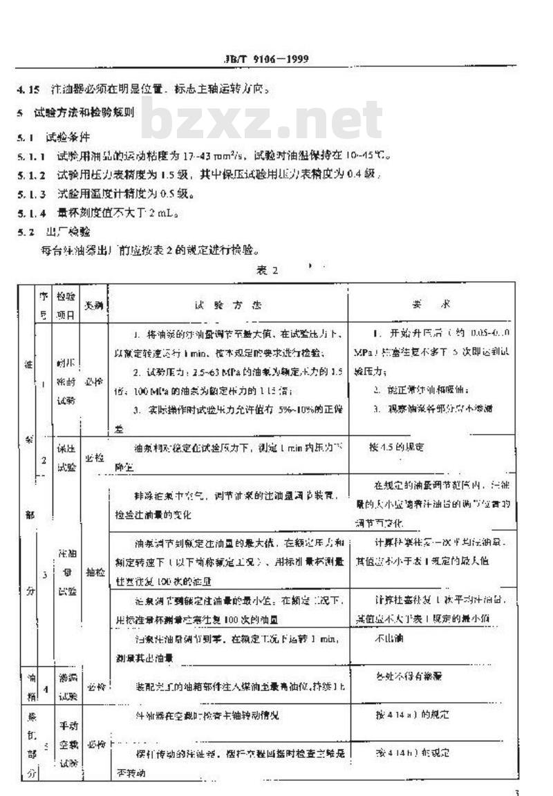 JB/T 9106-1999 注油器