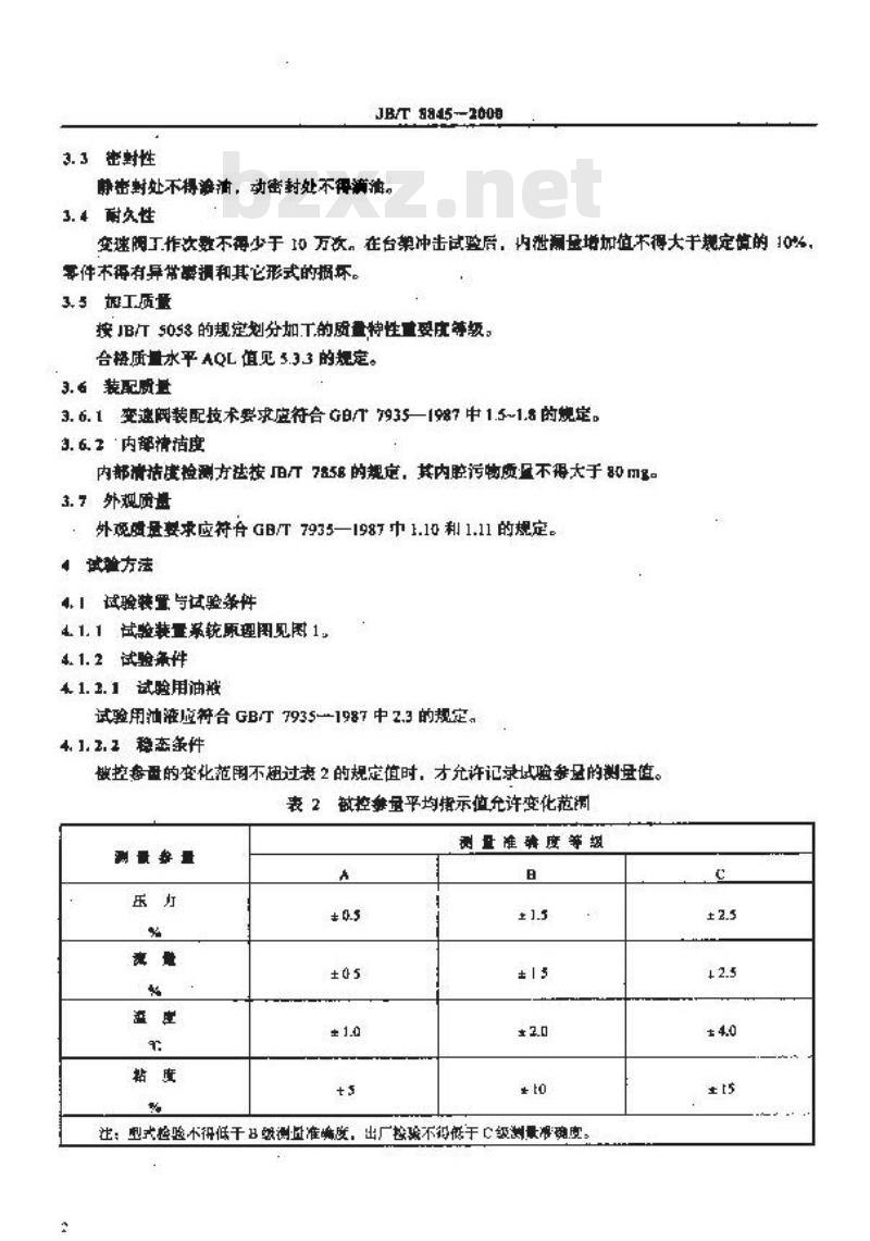JB/T 8845-2000 轮胎式装载机变速箱操纵阀 技术条件