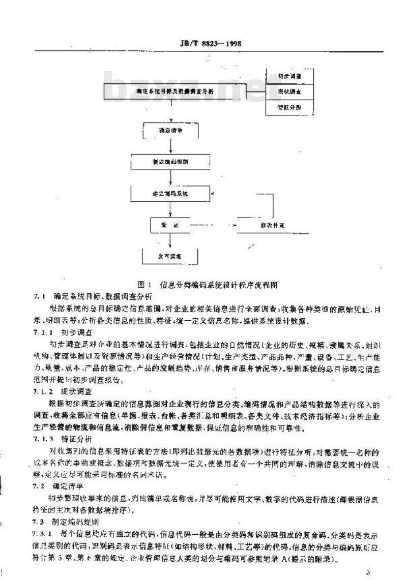 JB/T 8823-1998 机械工业企业计算机辅助管理信息 分类编码导则