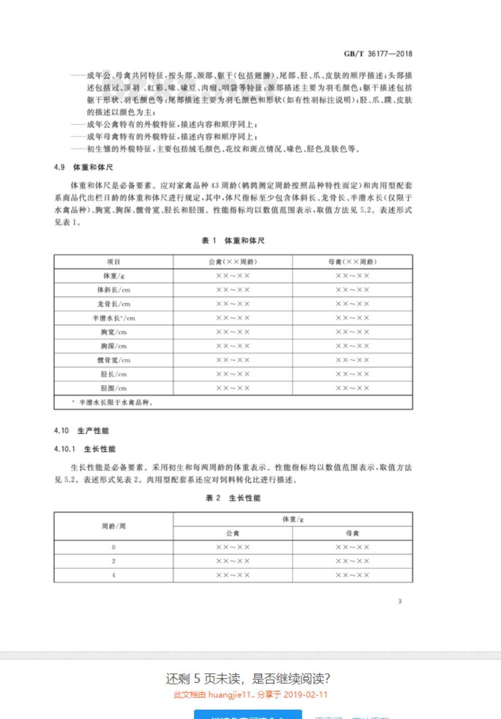 GB/T 36177-2018 畜禽品种标准编制导则 家禽