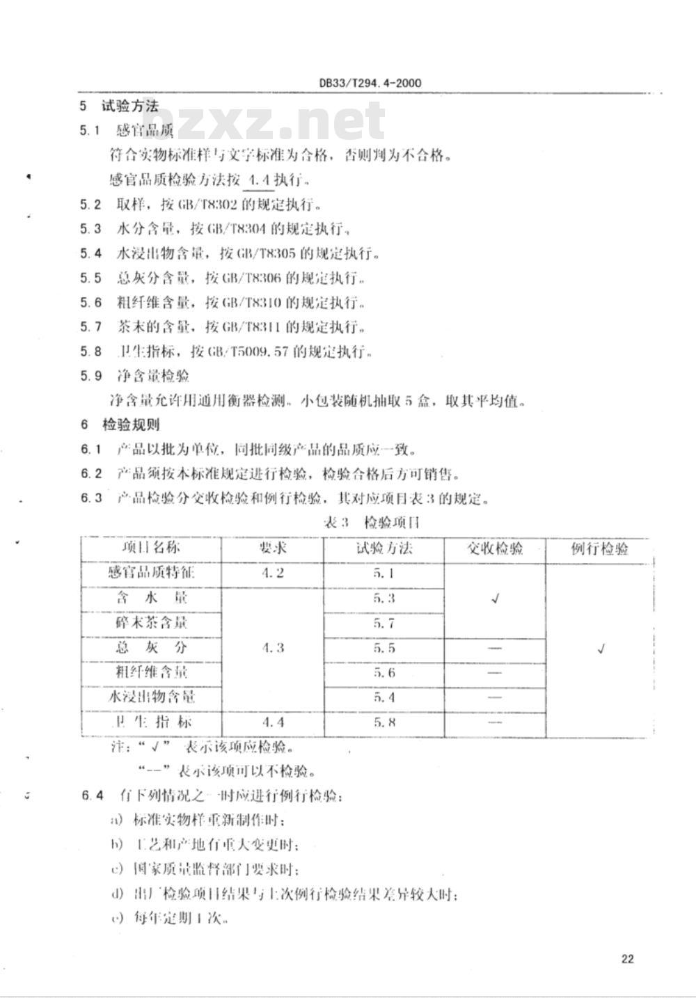 DB 33/T 294.4-2000 长兴紫笋茶 第四部分:商品茶