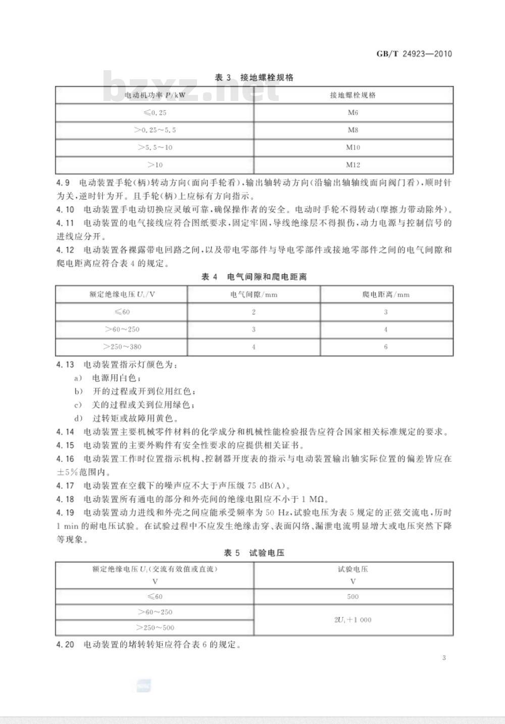 GB/T 24923-2010 普通型阀门电动装置技术条件