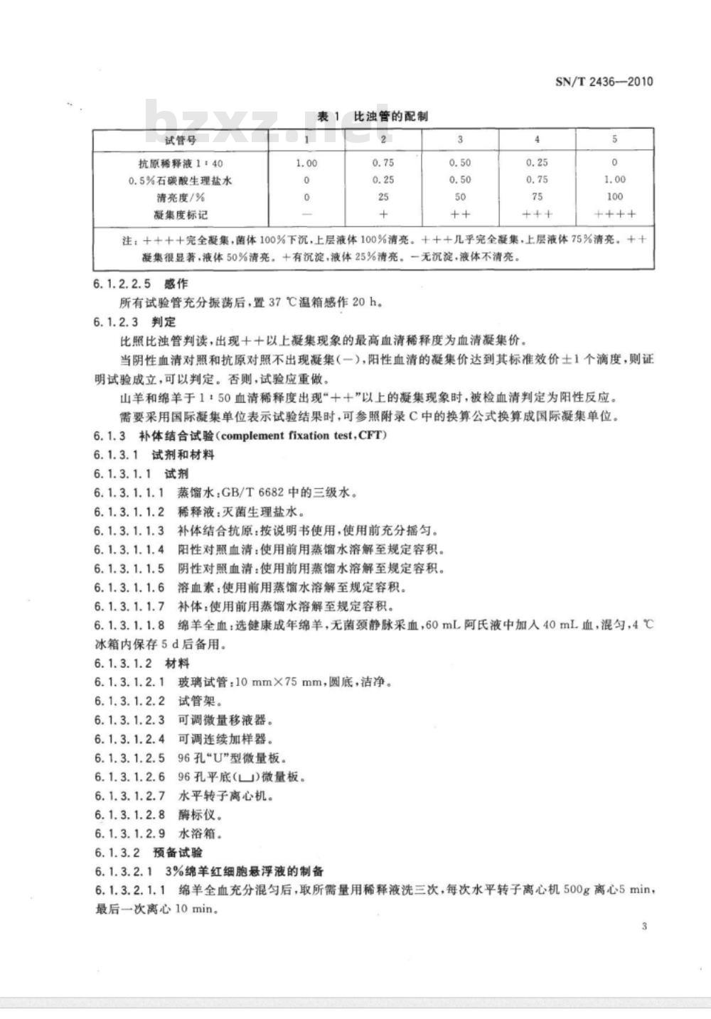 SN/T 2436-2010 山羊和绵羊布鲁氏菌病检疫规程