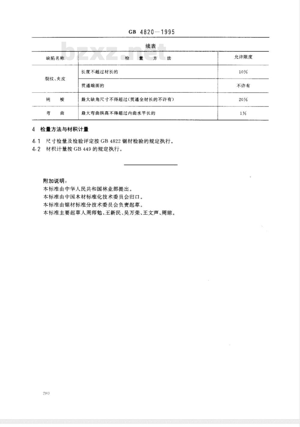 GB 4820-1995 罐道木