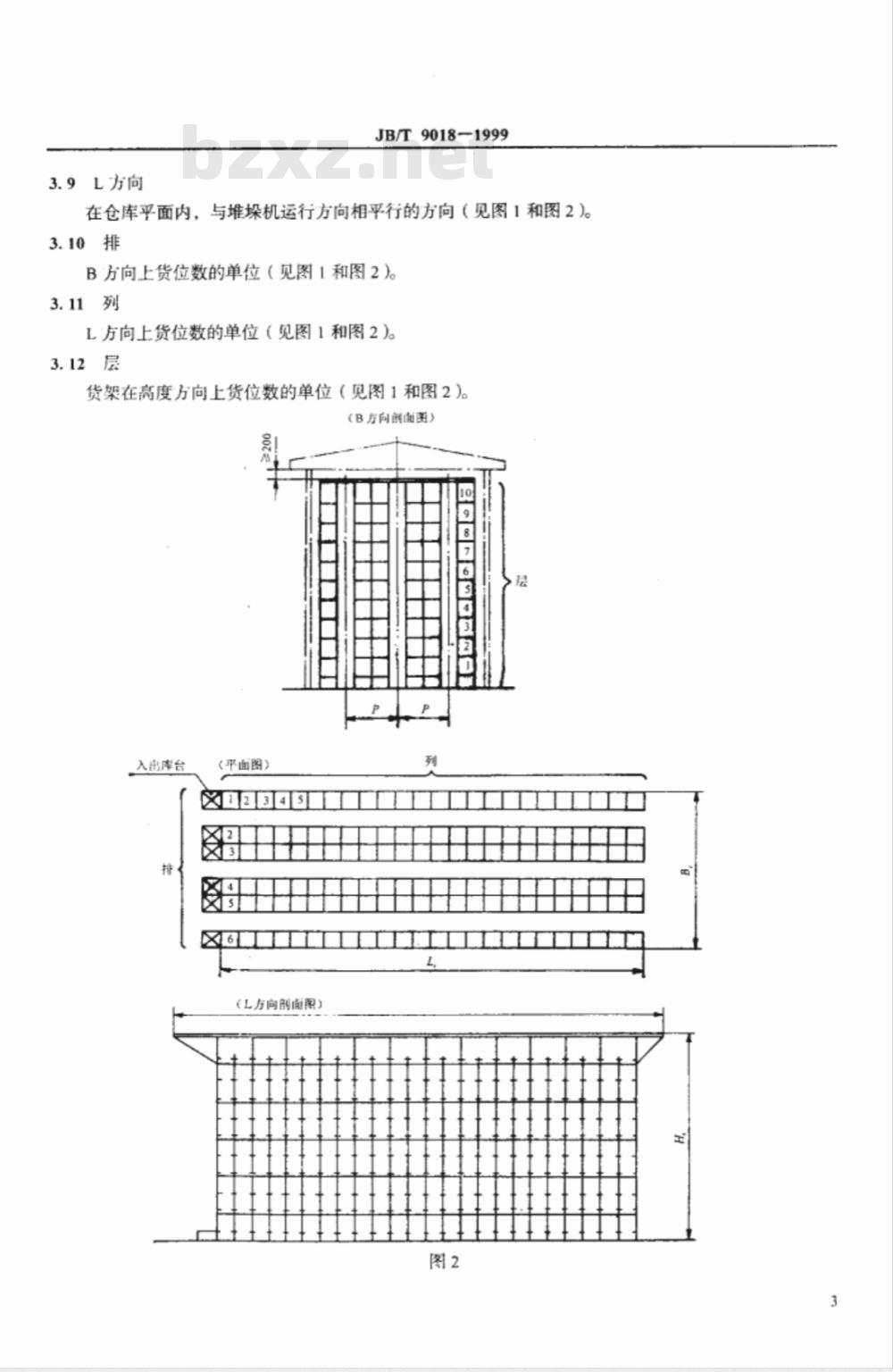 ZB J 83015-1989 有轨巷道式高层货架仓库设计规范