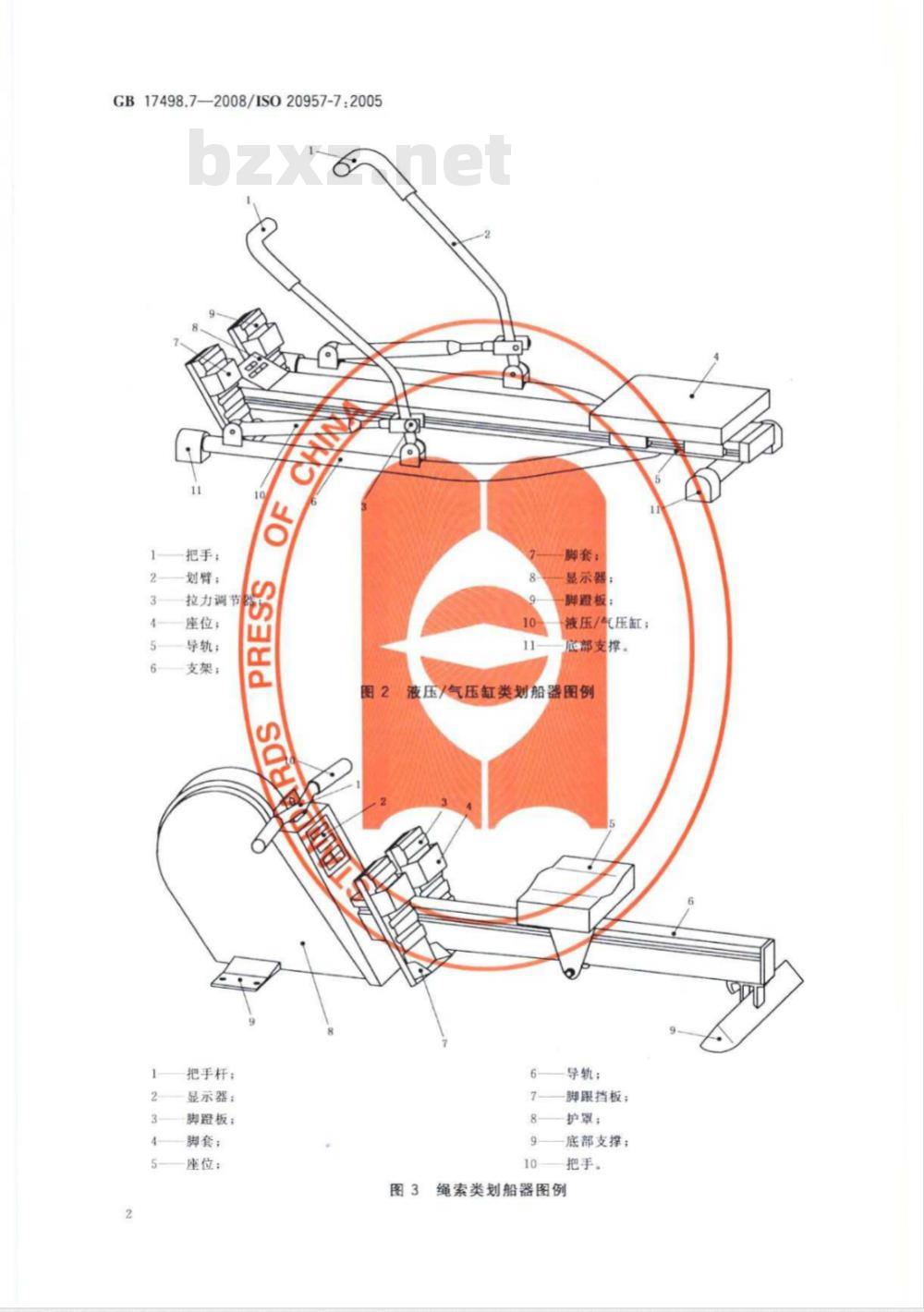 GB 17498.7-2008 固定式健身器材 第7部分：划船器 附加的特殊安全要求和试验方法