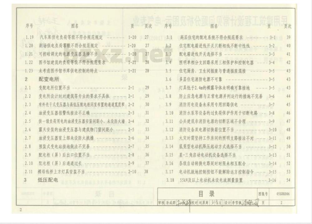 05SDX006 民用建筑工程设计常见问题分析及图示（电气专业）