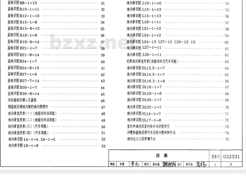 J331、J332G221 地沟及盖板（2009年合订本）（新编）