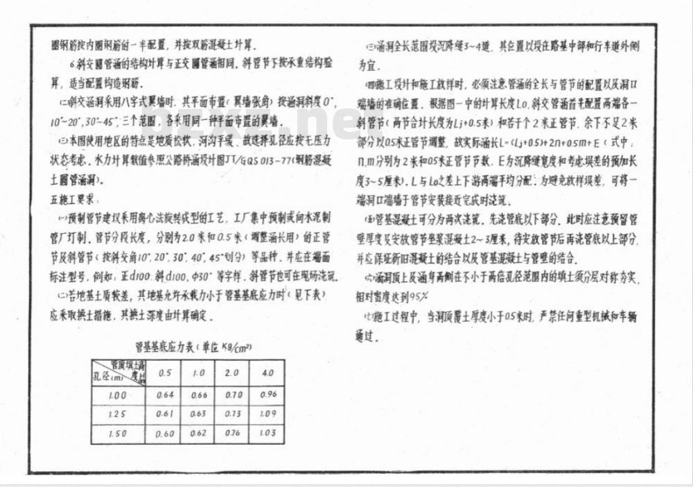 JT/GGQS 012-1985 公路桥涵设计图 钻孔桩桥墩桥台