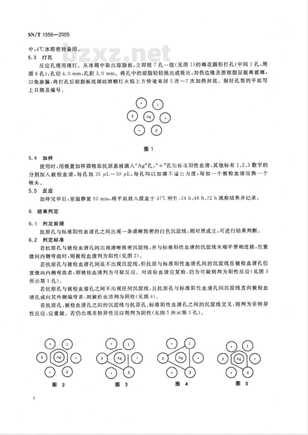 SN/T 1556-2005 鸡传染性鼻炎琼脂免疫扩散试验操作规程