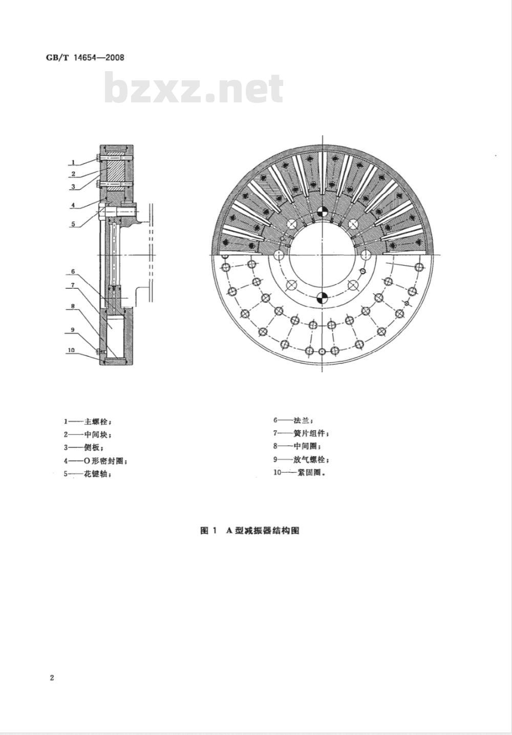 GB/T 14654-2008 弹性阻尼簧片减振器