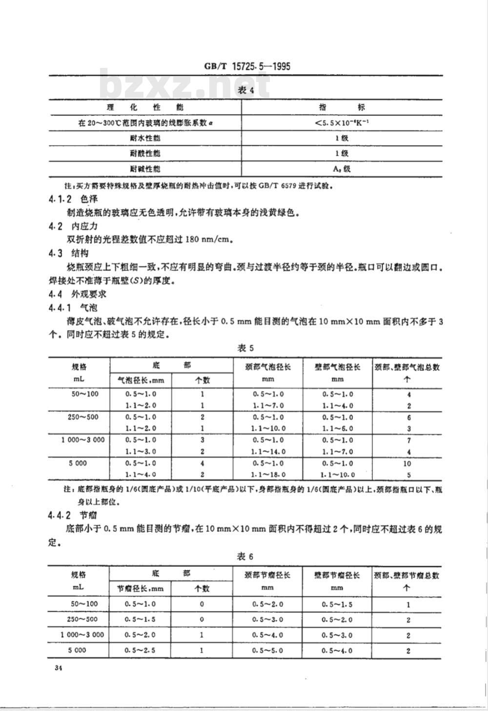 GB/T 15725.5-1995 实验室玻璃仪器 蒸馏烧瓶和分馏烧瓶