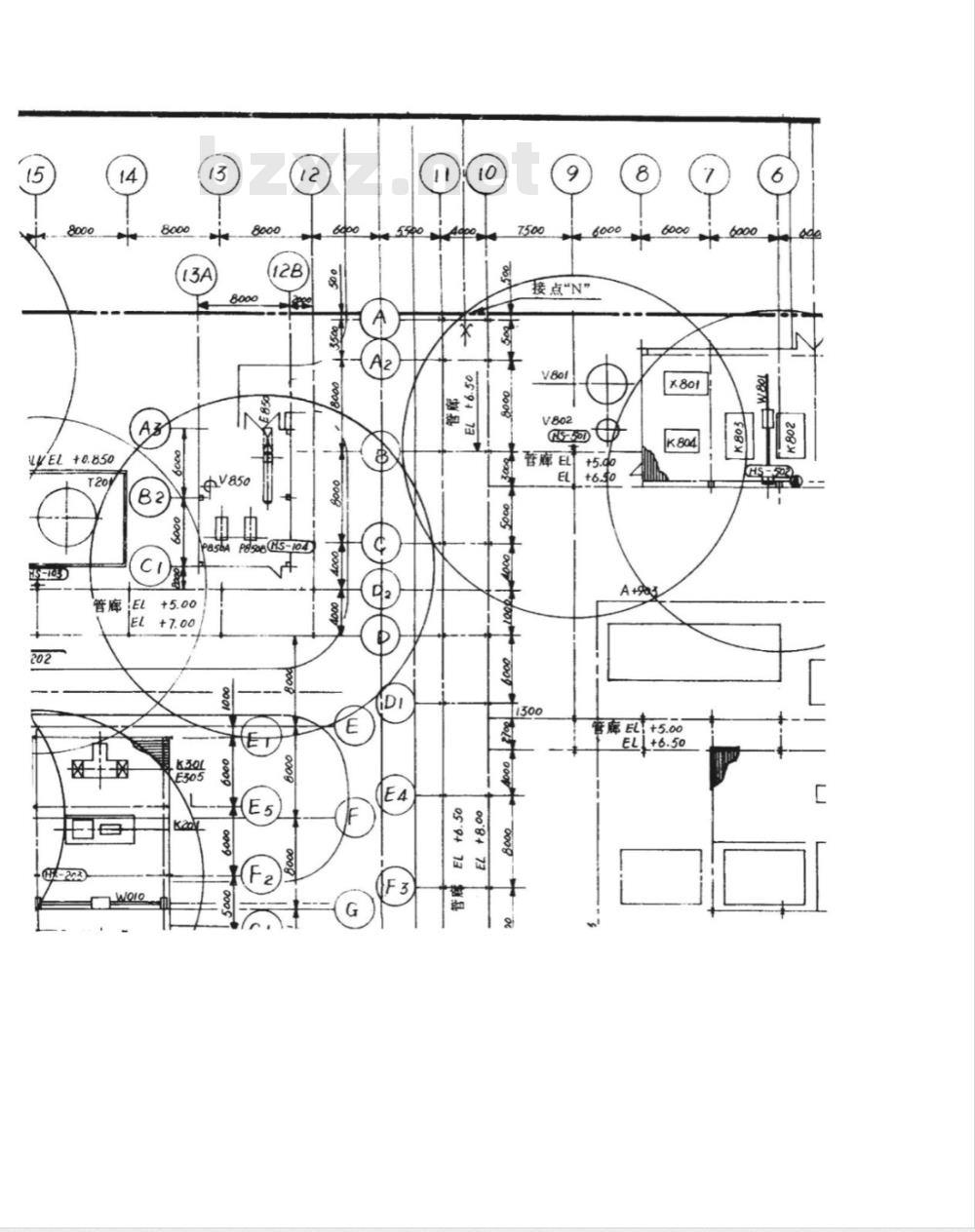 HG/T 20519.12-1992 软管站布置图