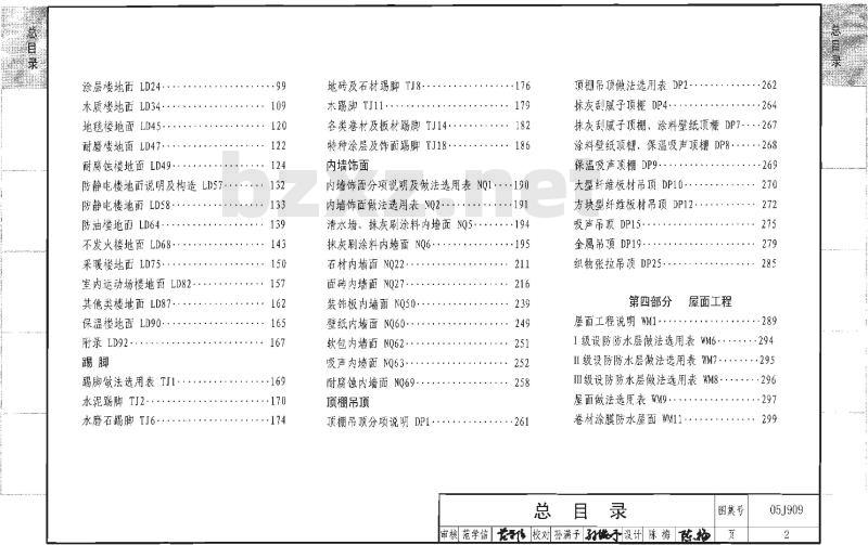 J909、G120 工程做法（2008年建筑结构合订本）（新编）