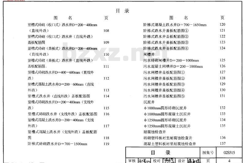 02(03)S515 排水检查井2003年局部修改版