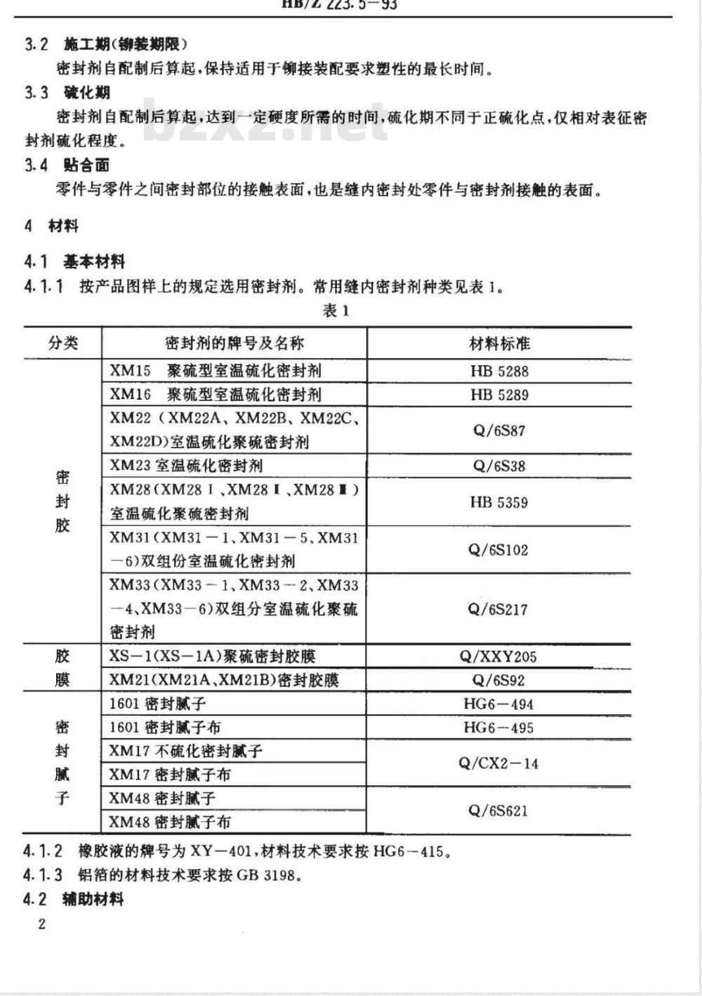 HB/Z 223.5-1993 飞机装配工艺涂敷密封剂的密封铆接