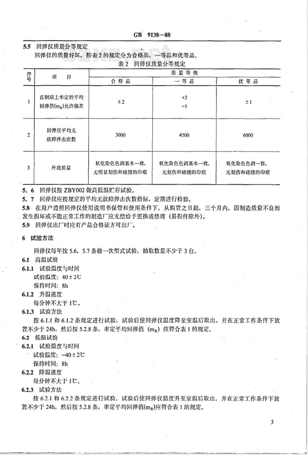 GB/T 9138-1988 回弹仪