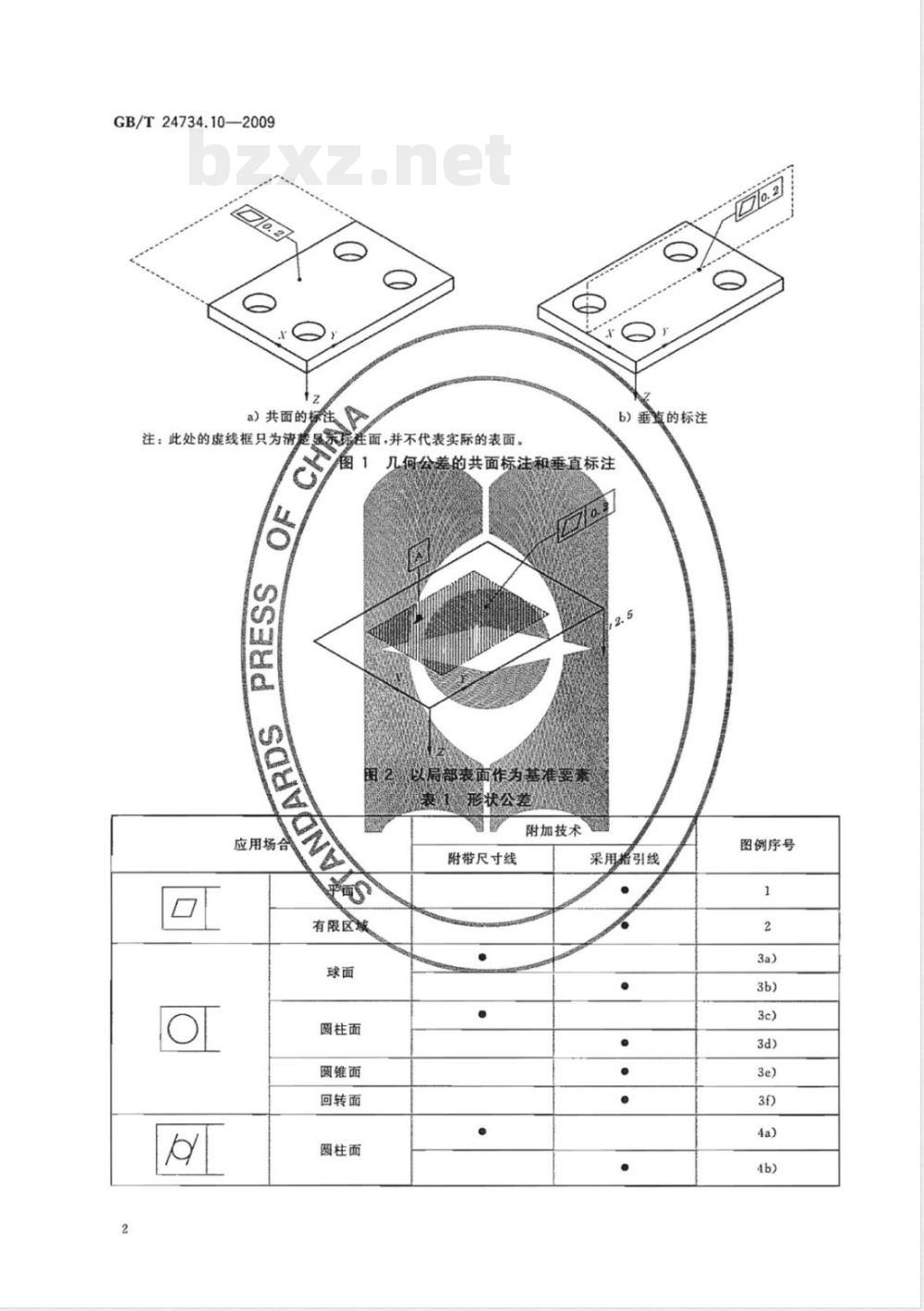 GB/T 24734.10-2009  技术产品文件 数字化产品定义数据通则 第10部分：几何公差的应用