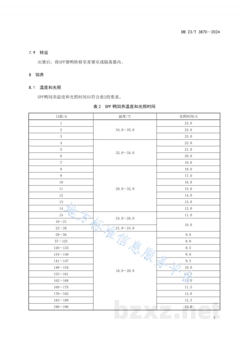 DB23/T 3870-2024实验动物 SPF鸭饲养繁育规范